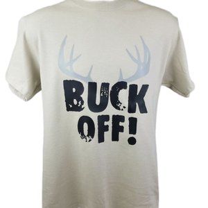 Set of 4 Buck Off Unisex Graphic Shirt Funny Hunting Deer Hunter Camo Crude